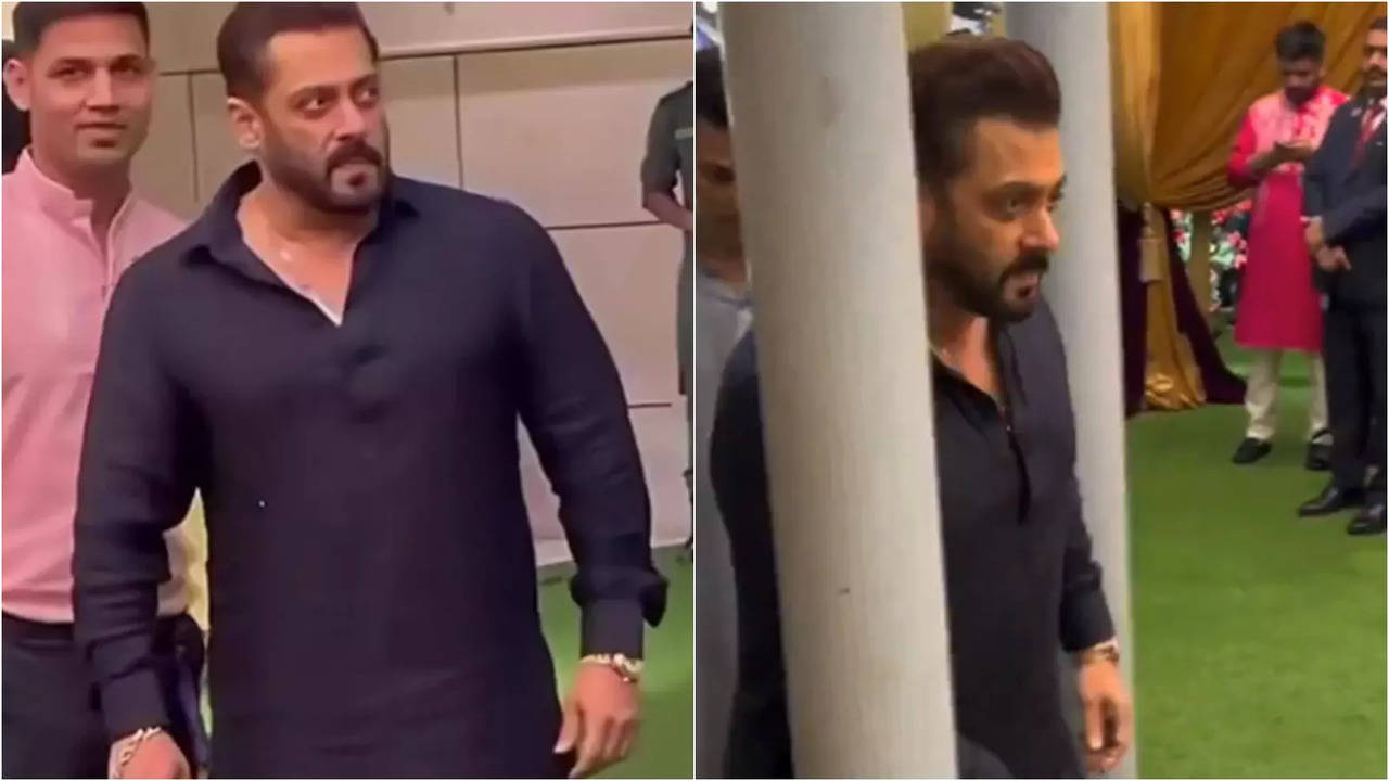 ​Salman Khan at Anant Ambani and Radhika Merchant's haldi ceremony​. (Image Credits: Instagram)