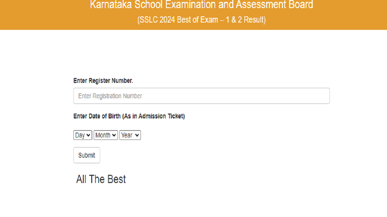 karresults.nic.in 2024 SSLC Results Released