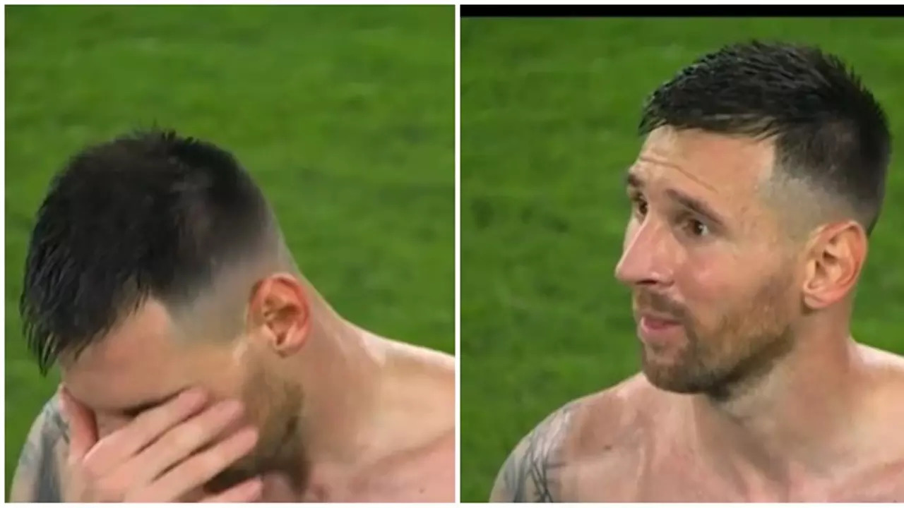 Lionel Messi Breaks Down In Tears After Argentina Reach Copa America Final