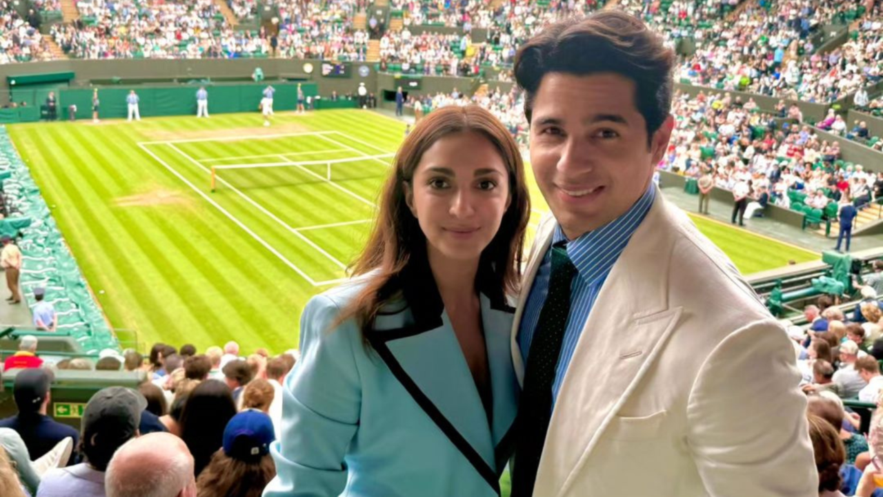 Sidharth Malhotra Enjoys Wimbledon 2024 Quarterfinals With 'Partner In Crime' Kiara Advani