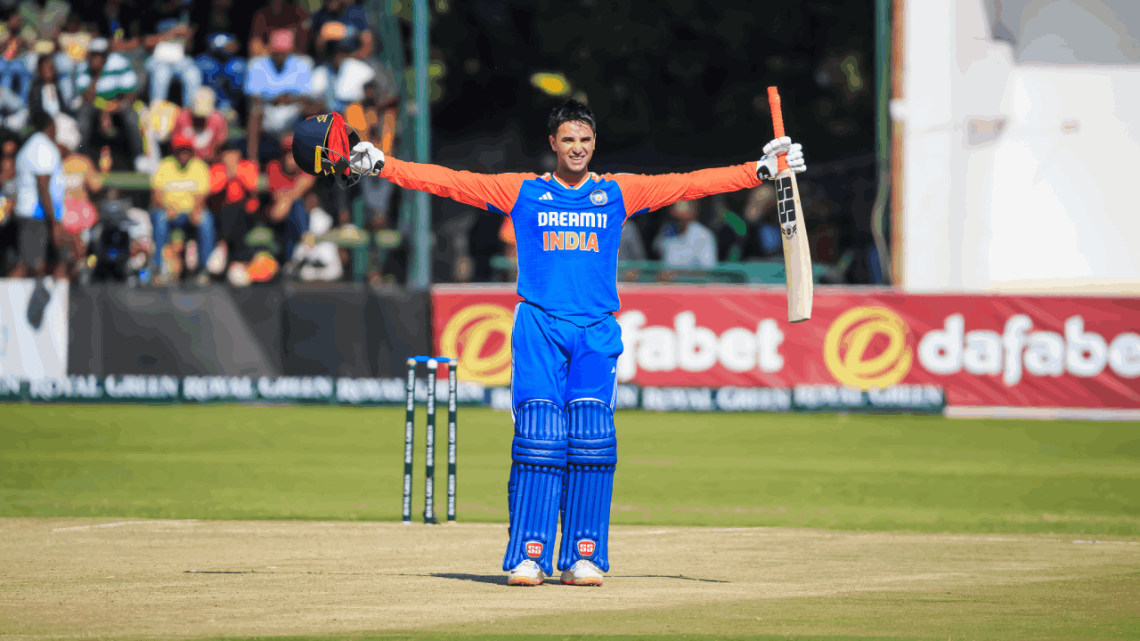 Abhishek Sharma India Century Zimbabwe BCCI 3