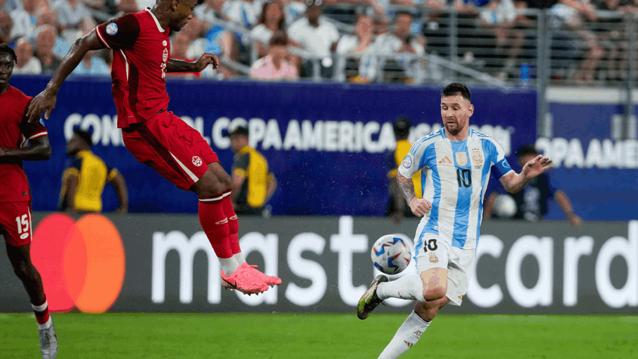 Lionel Messi Argentina Copa America 2024 AP