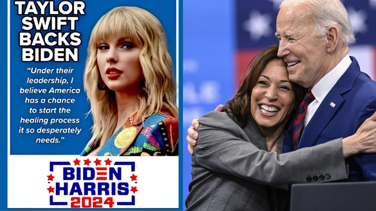 Taylor Swift Biden Harris