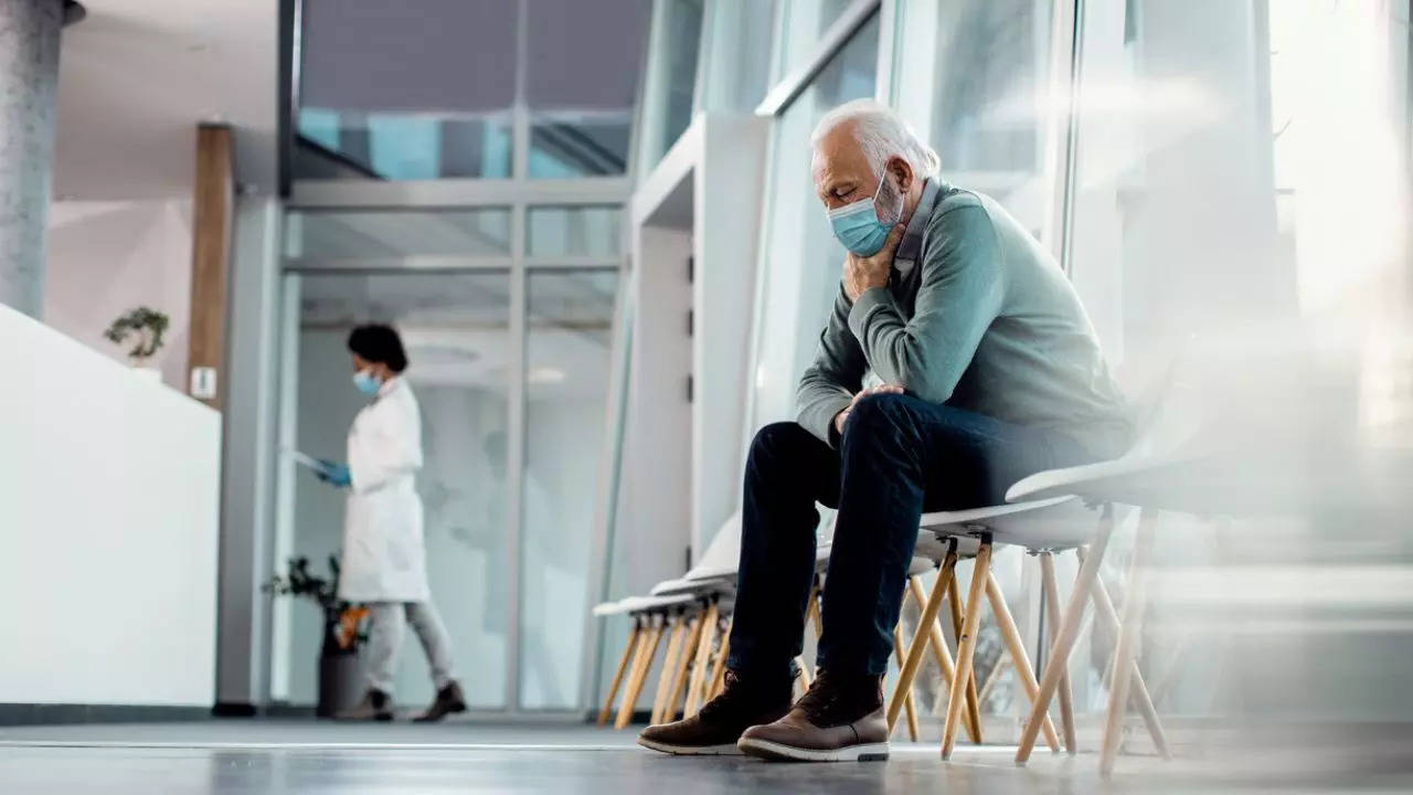 Man waiting at hospital