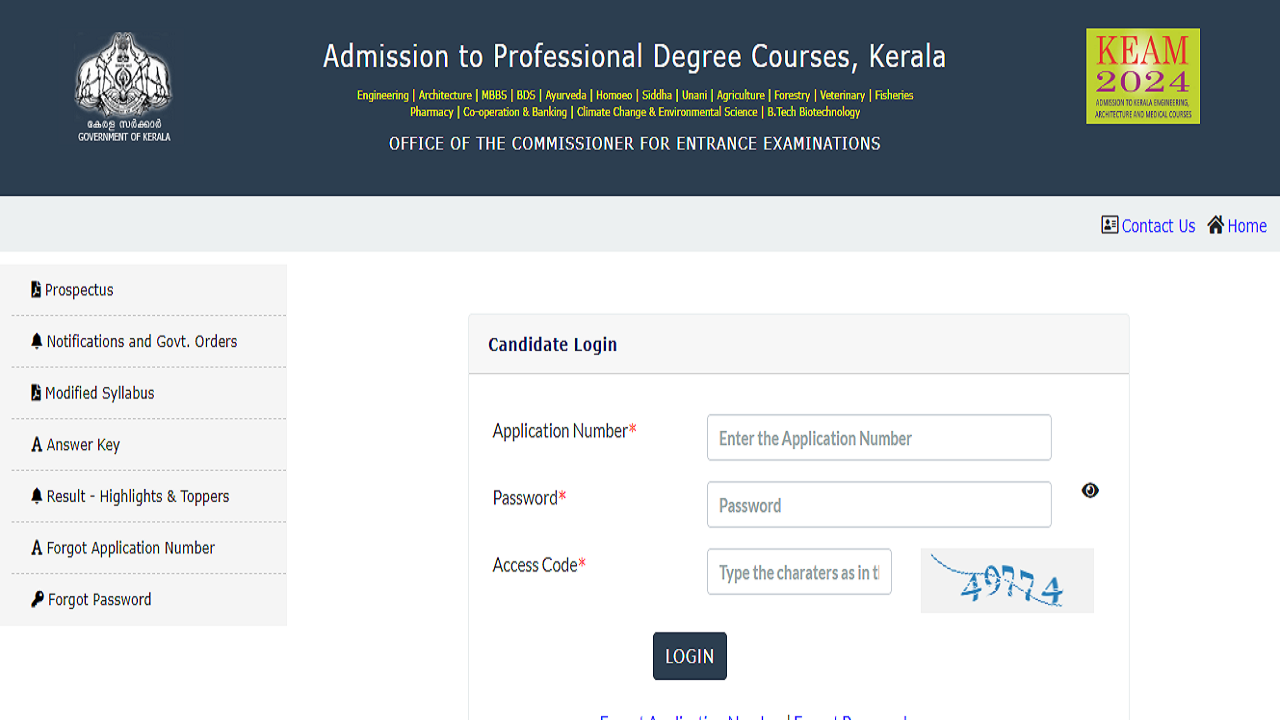 KEAM 2024 Result Released on cee.kerala.gov.in