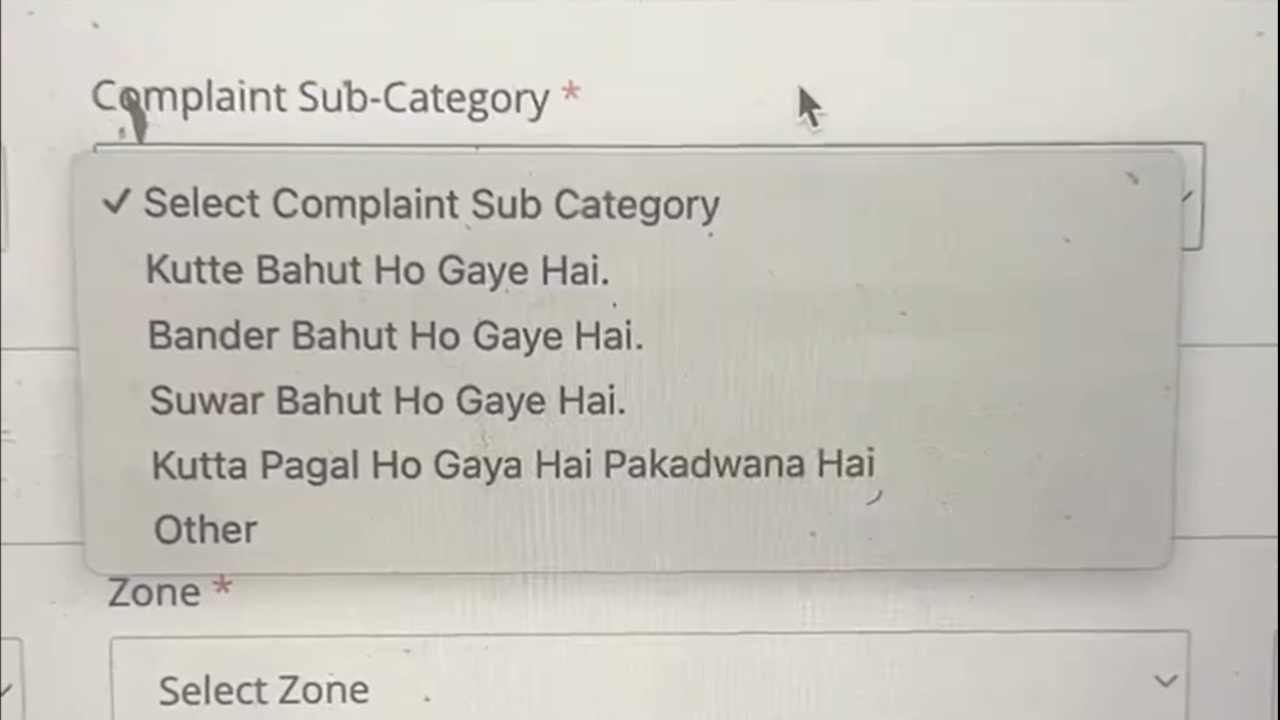 'Kutta Pagal Ho Gaya Hai': Jaipur Municipal Corporation's Online Complaint Section Goes Viral