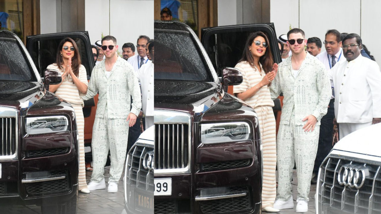 Priyanka Chopra, Nick Jonas Arrive In Mumbai Ahead Of Anant Ambani-Radhika Merchant's Wedding. Video Goes Viral