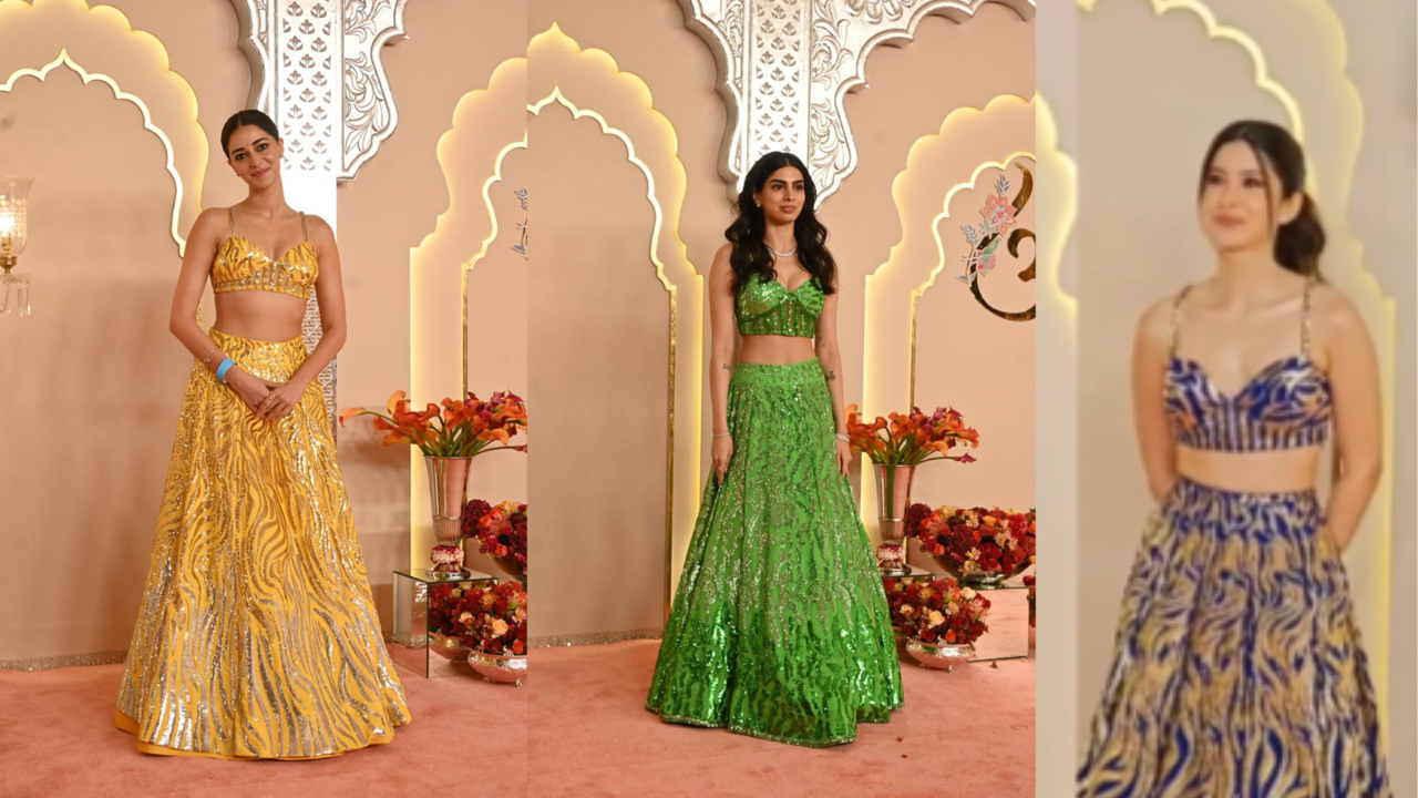 Anant-Radhika Wedding: Ananya Panday, Shanaya Kapoor And Khushi Kapoor Join 'Anant's Brigade', Wear Similar Dress. WATCH