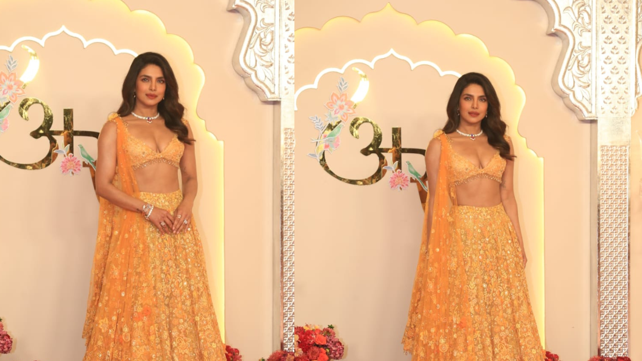 Priyanka Chopra's look for the Ambani wedding