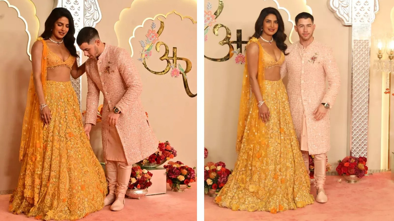 Priyanka Chopra Helps Hubby Nick Jonas Fix Sherwani, Latter's Cute Gestures  Are Unmissable. WATCH NOW | Times Now