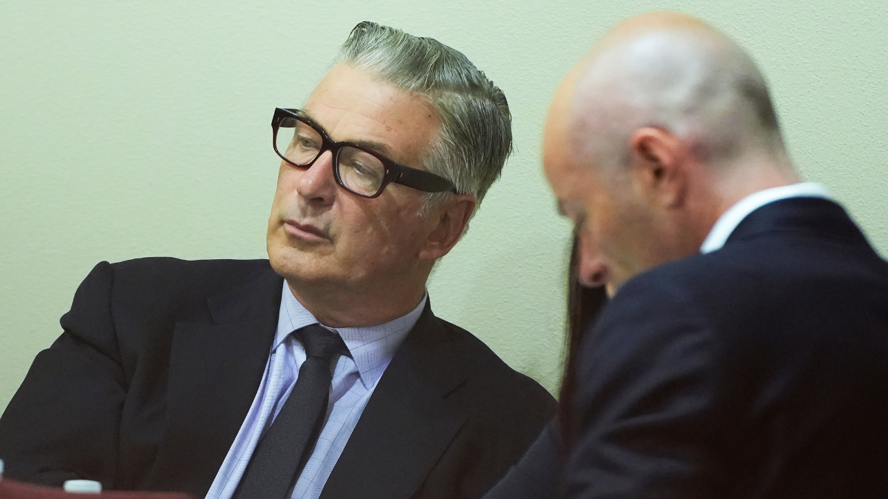 Alec Baldwin at a hearing