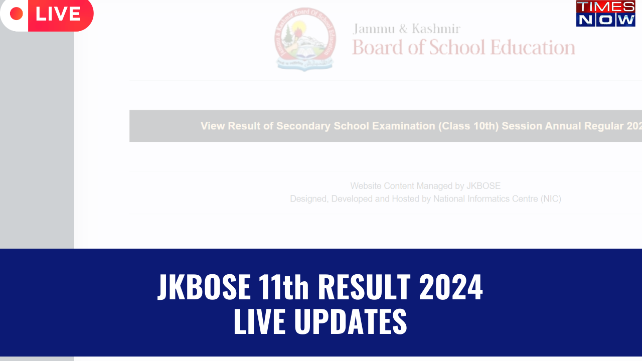 JKBOSE Class 11th Result 2024 OUT Highlights JK Board 11th Class Results For Soft Hard Zone Released on jkbosenicin