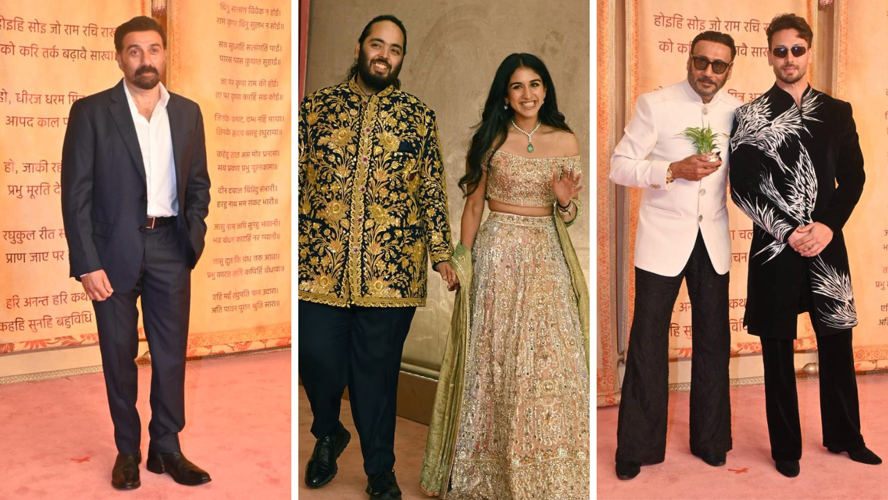 Anant Ambani And Radhika Merchant Wedding News LIVE Tamannaah-Vijay Varma Tamannaah Sunny Deol And More Arrive For Mangal Utsav Deepika Padukone Recreates Orrys Signature Pose