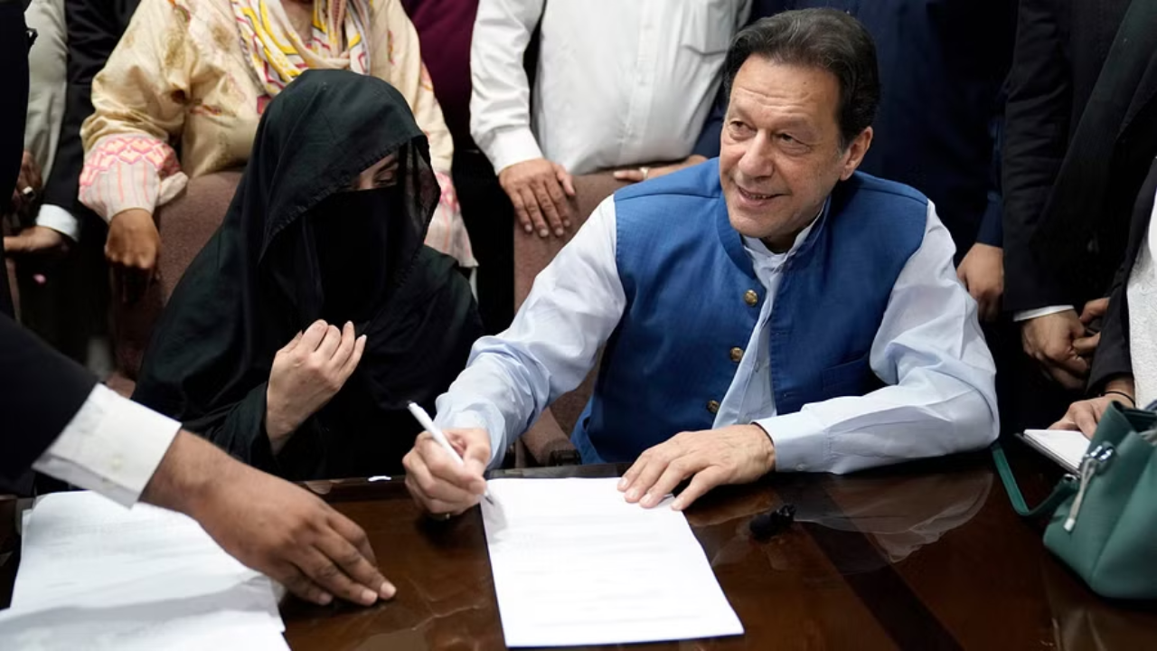 Ex-Pak PM Imran Khan, His Wife Bushra Bib