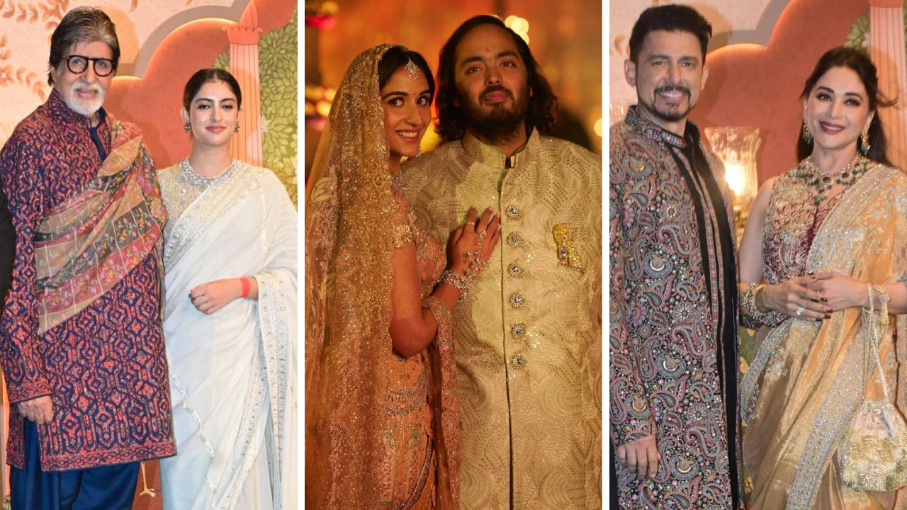 Anant-Radhika Wedding: Amitabh Bachchan, Madhuri Dixit And More Bless Newlyweds At Shubh Ashirwad Function