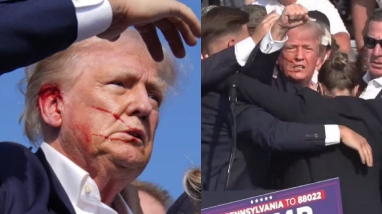 Trump's Bloodied Face