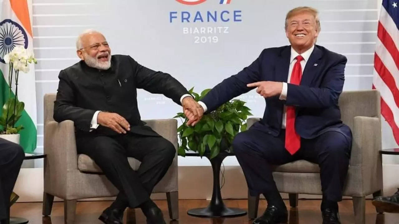 PM Modi and Donald Trump at the G7 summit