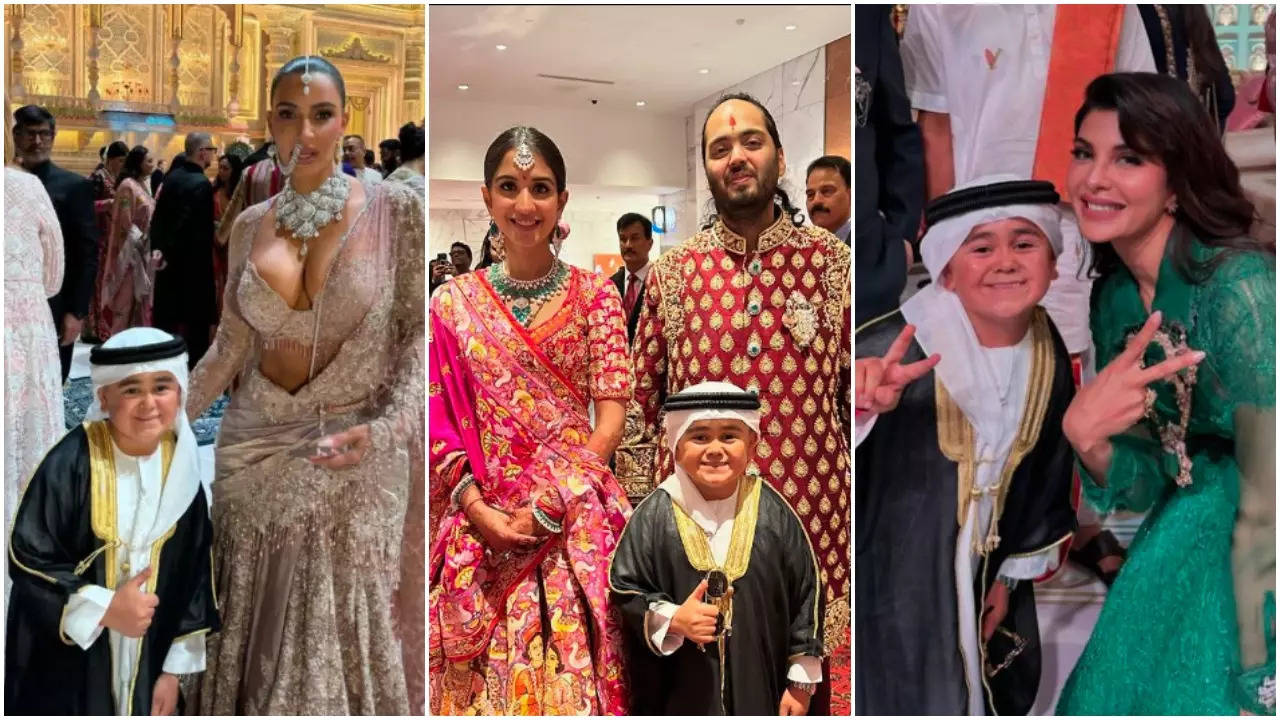 Abdu Rozik Attends Anant Ambani-Radhika Merchant Wedding, Poses With Kim Kardashian-Jacqueline Fernandez