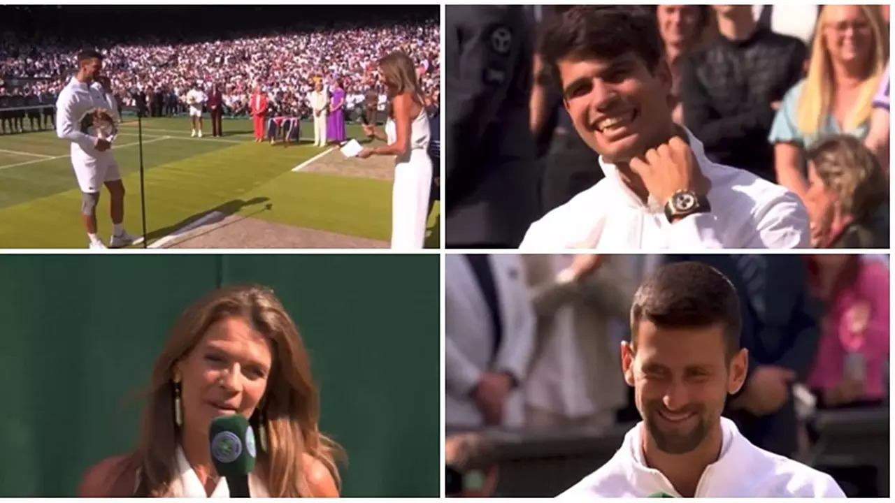 Novak Djokovic Witty Reaction To Presenter's Remark On Carlos Alcaraz