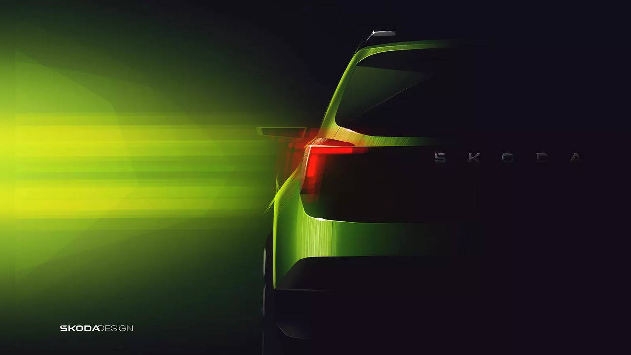 Sketch_Modern, Bold and Muscular - Škoda Auto India shares design glimpse of all-new compact SUV