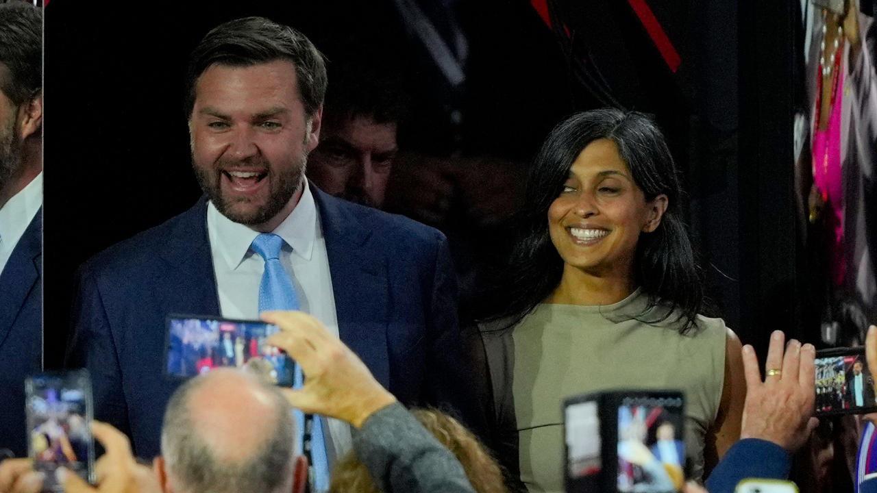 JD Vance and Wife RNC  - AP