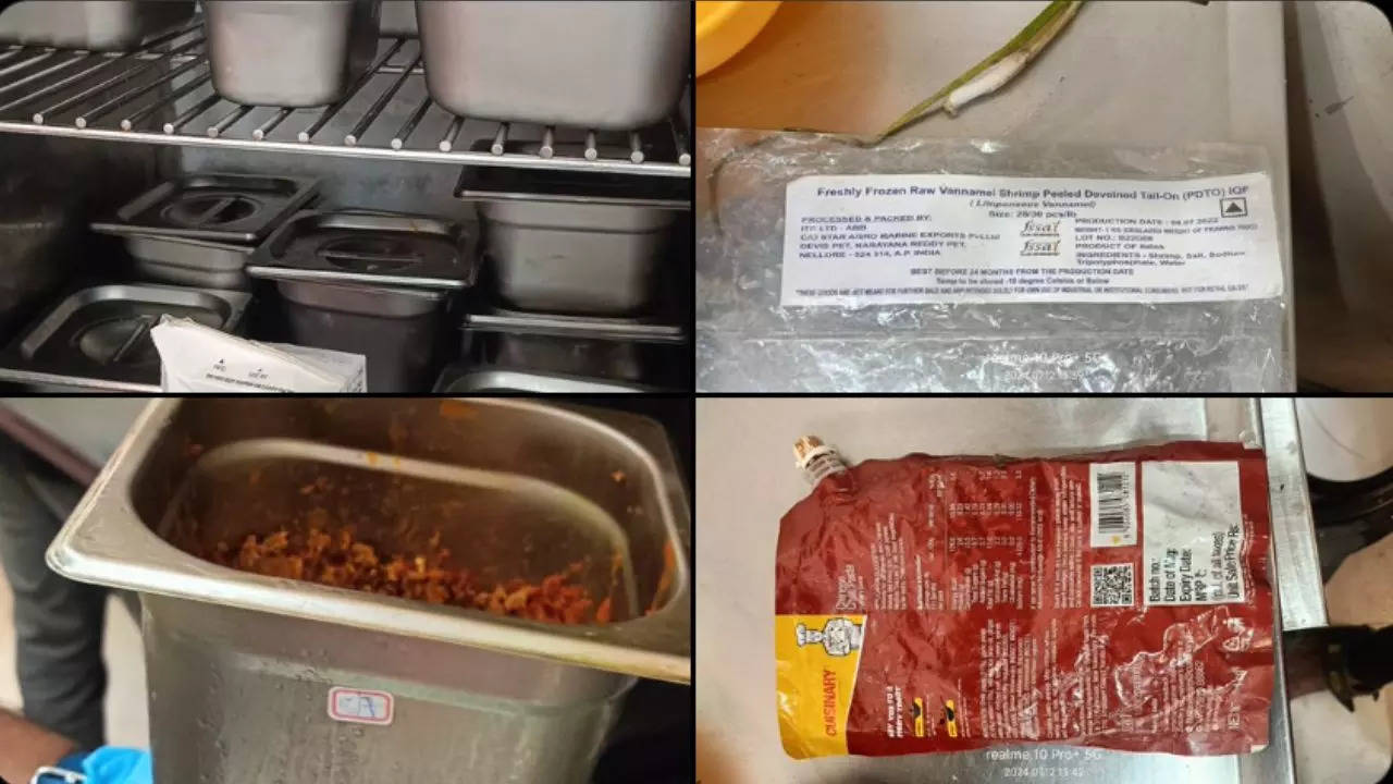 major hygiene lapses at eateries in hyderabad's punjagutta: expired food items and more