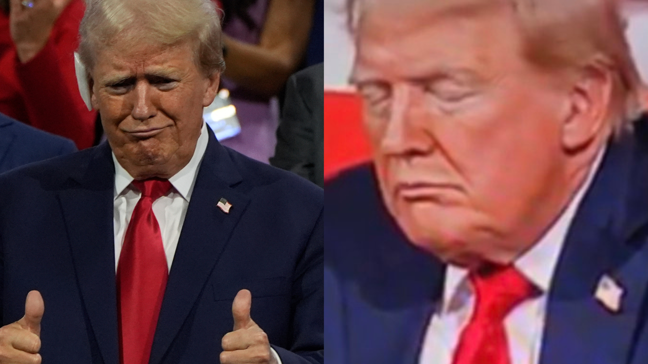 Trump Caught Sleeping At RNC 2024