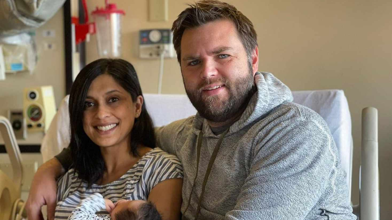 JD Vance and his wife, Usha Chilukuri Vance