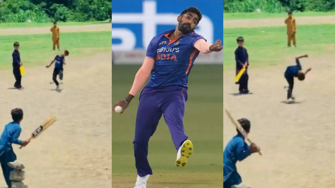 Bumrah bowling pakistan kid