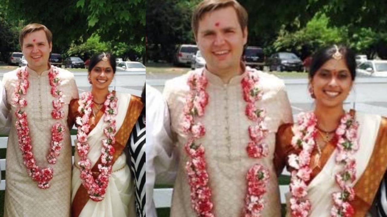 JD Vance and his wife Usha Chilukuri Vance