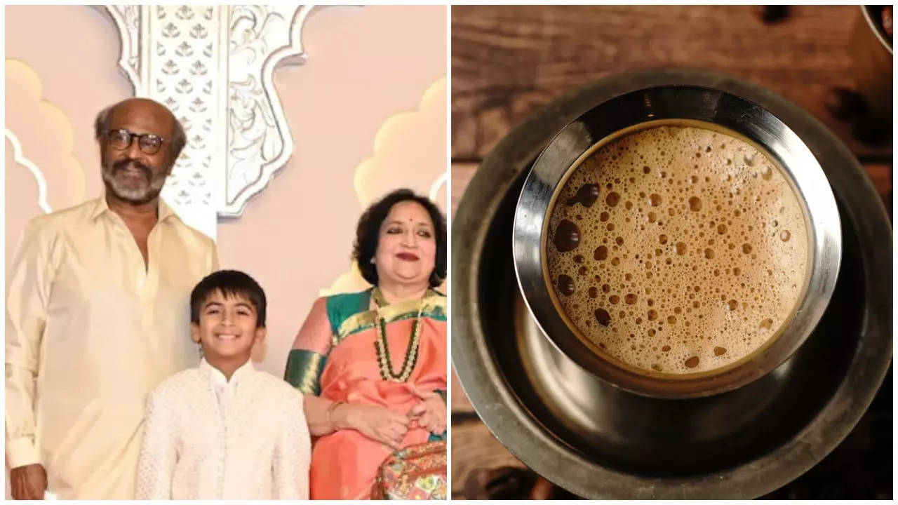 Rajnikanth Seen Sipping Coffee To Rasam Idli From Bengaluru's Rameshwaram Cafe At Anant Ambani-Radhika Merchant's Wedding