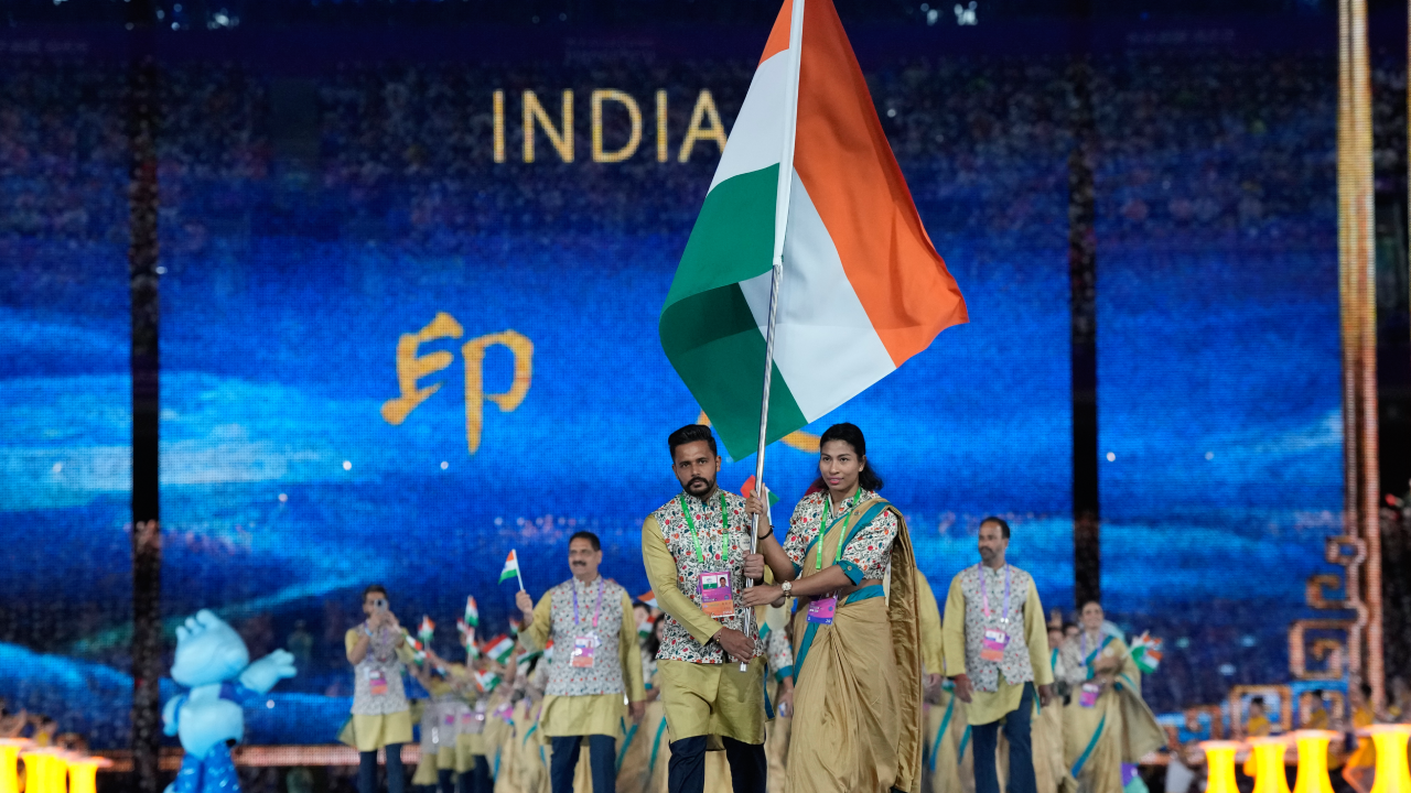 India Asian Games opening ceremony 2 AP