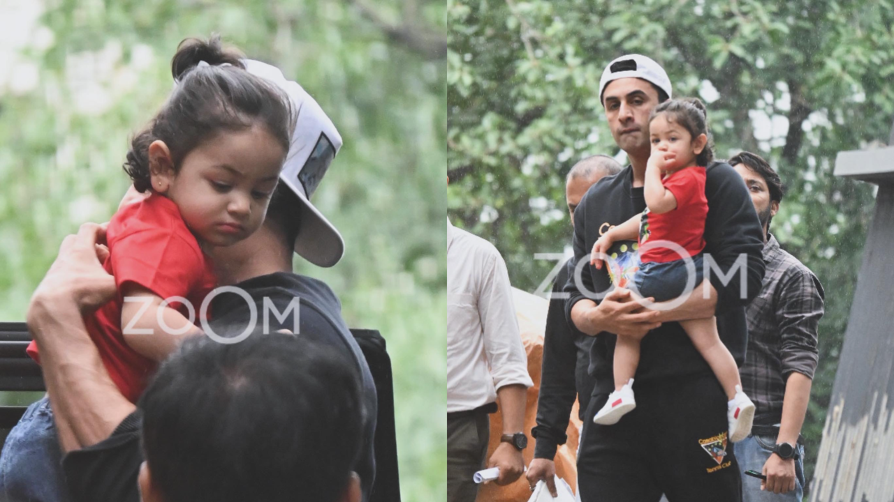 Ranbir Kapoor Carries Daughter Raha In His Arms Like Doting Dad As He Visits Under-Construction Home, Pics Go Viral