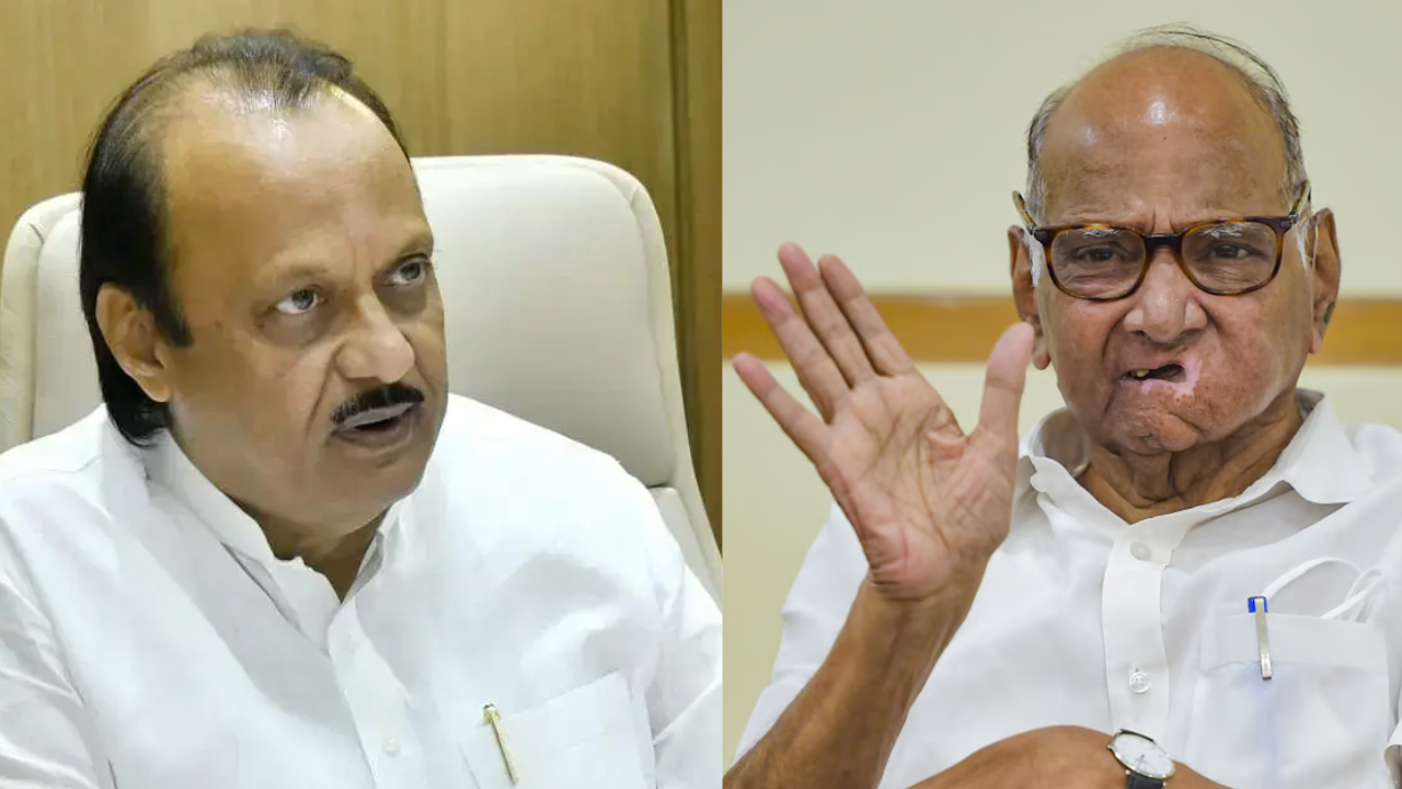 Ajit Pawar and Sharad Pawar