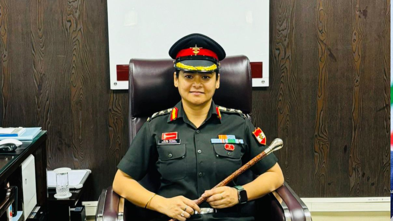 col anshu jamwal from j&k becomes first women officer to command air defence unit