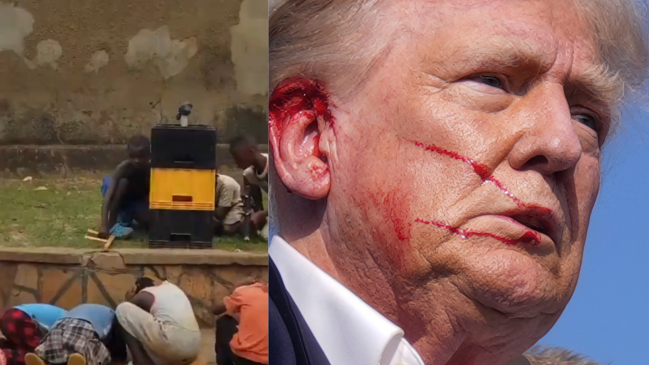 kids from uganda are recreating the donald trump's assassination attempt, videos viral