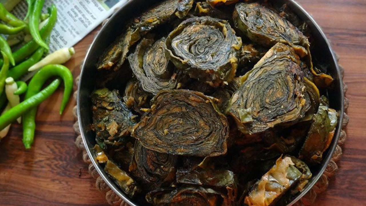 Monsoon Superfood Colocasia Or Arbi Leaves, Recipe Of Patrode Inside