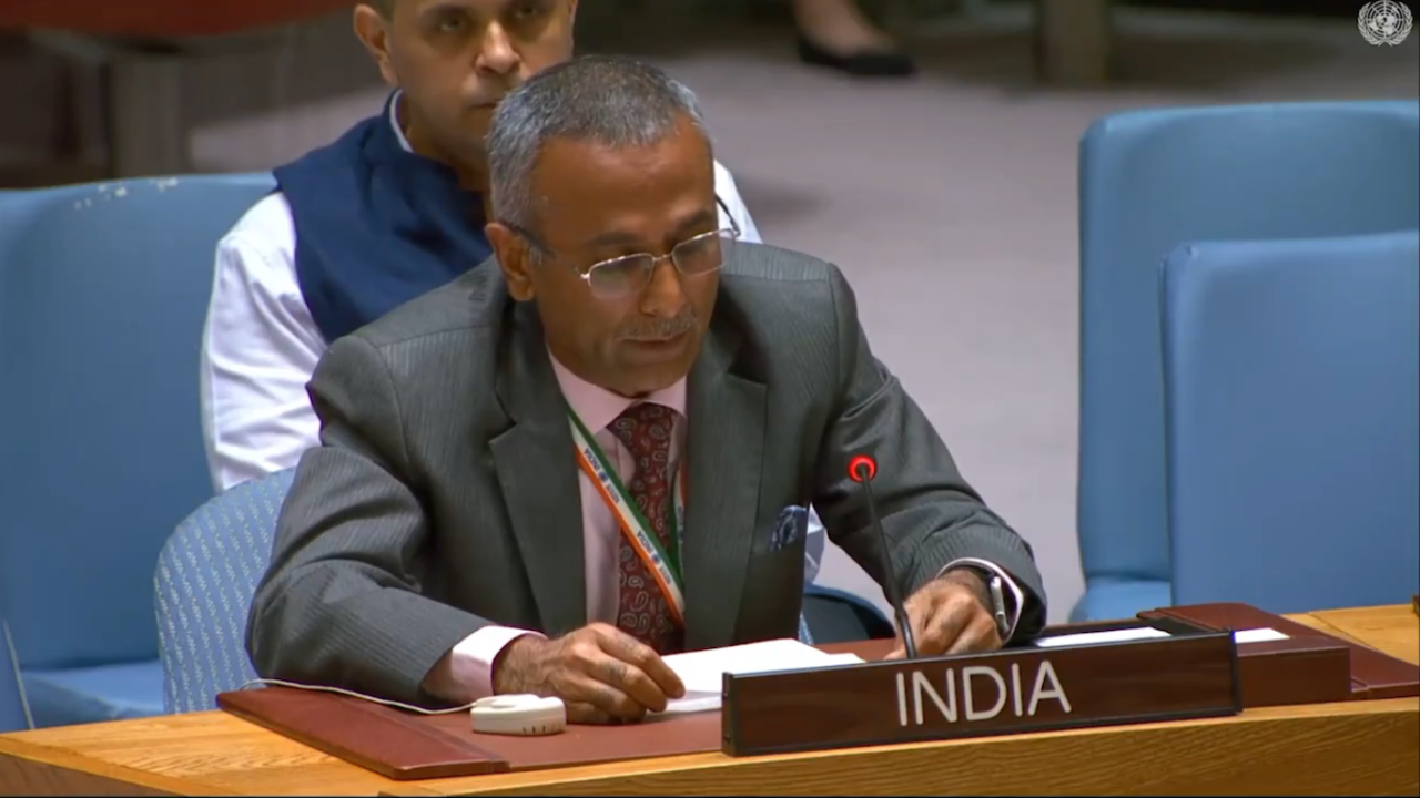 R Ravindra, India's Deputy Representative to the UN