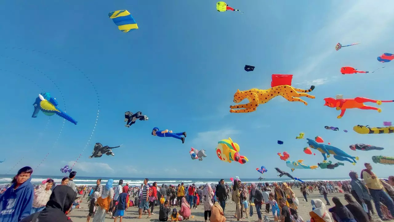 Tamil Nadu International Kite Festival Returns To Mahabalipuram This August. Credit: Canva