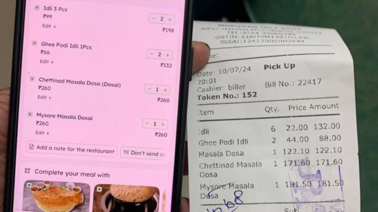 Man Highlights Zomato vs. Restaurant Price Differences: 'No One Wants To Leave Home'