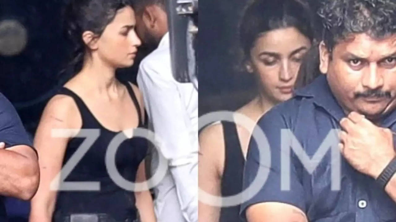 Alia Bhatt on the sets of Alpha