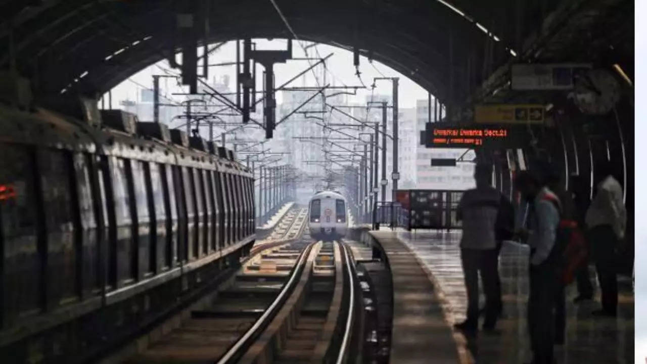 delhi metro station, ani