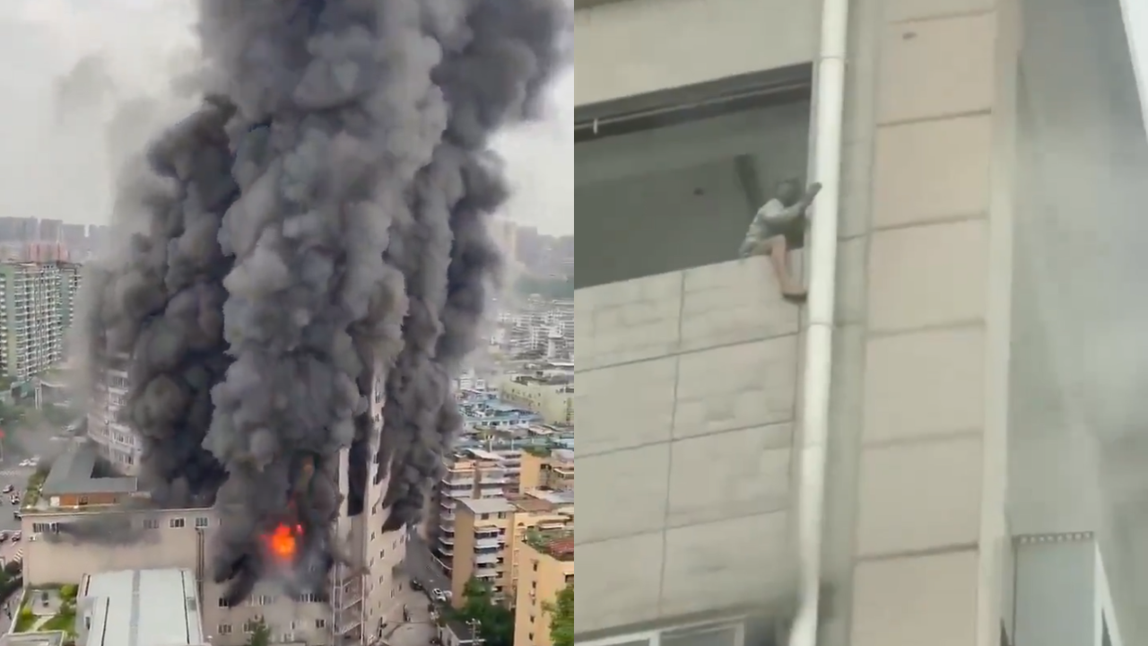 VIDEO: Massive Fire Kills At 14-Storey Shopping Centre In China Kills 16