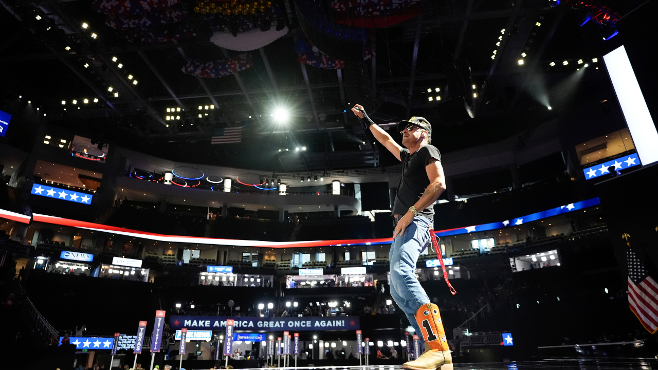 Kid Rock on the RNC stage