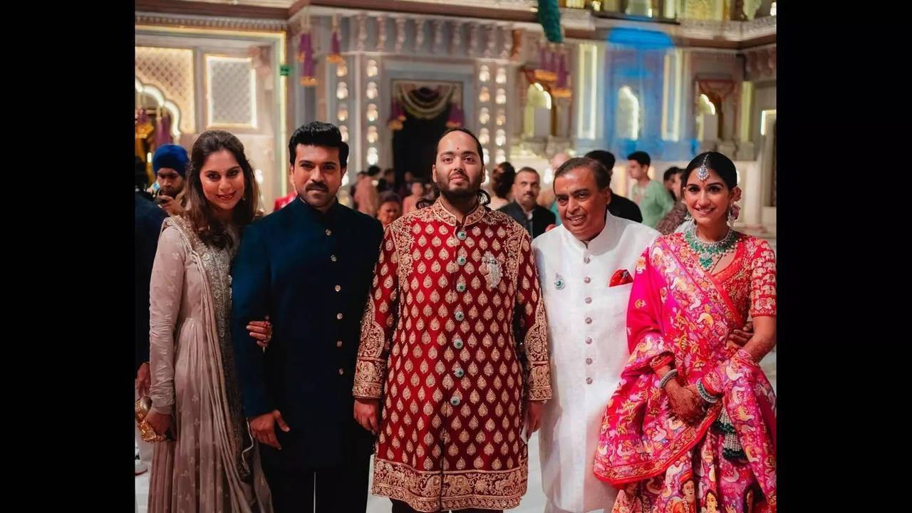 ram charan at ambani wedding