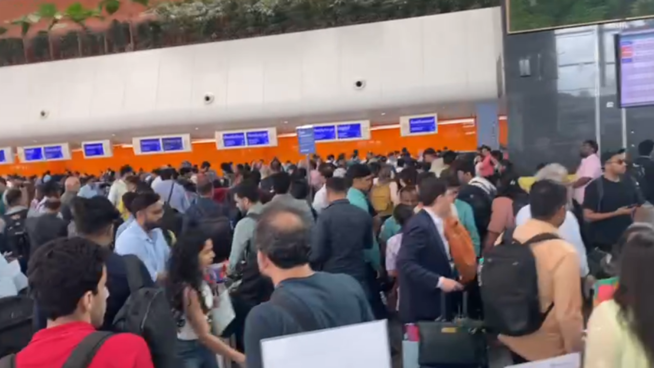 Bengaluru airport after Microsoft outage