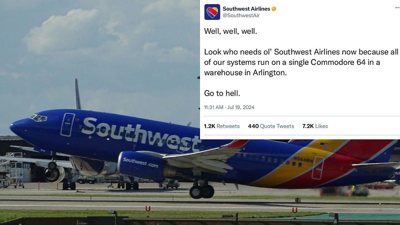 Did Southwest Airlines Tweet 'Look Who Needs Us Now' Amid Microsoft ...