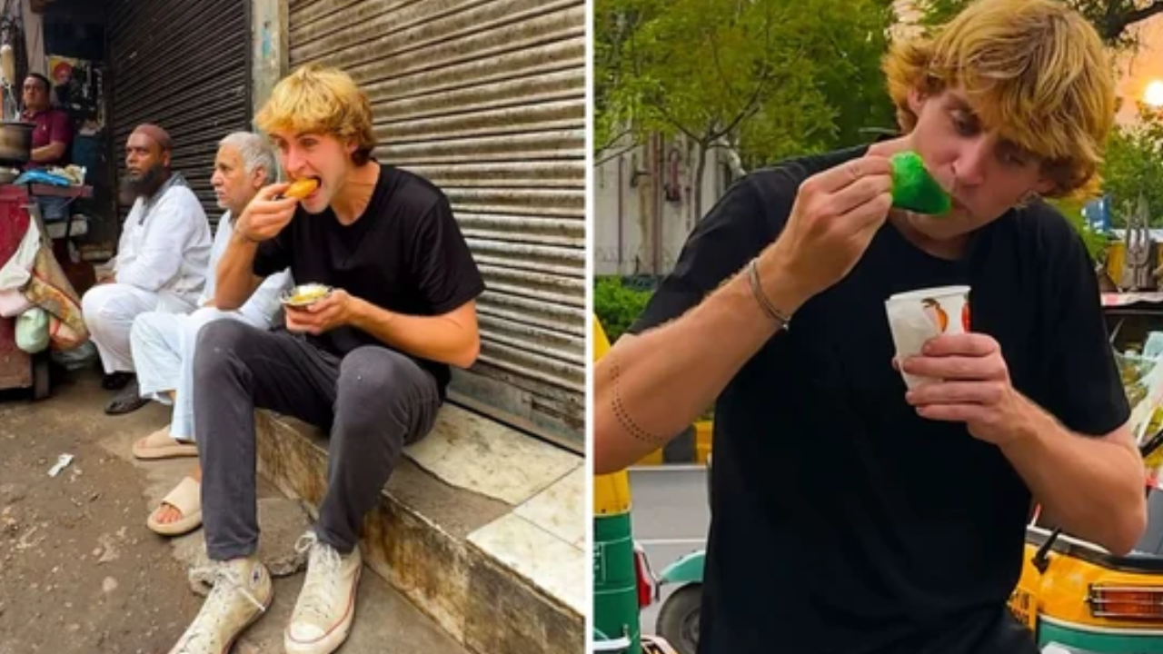 American Travel Vlogger Attempts to Induce Food Poisoning with Delhi Street Food, Then….