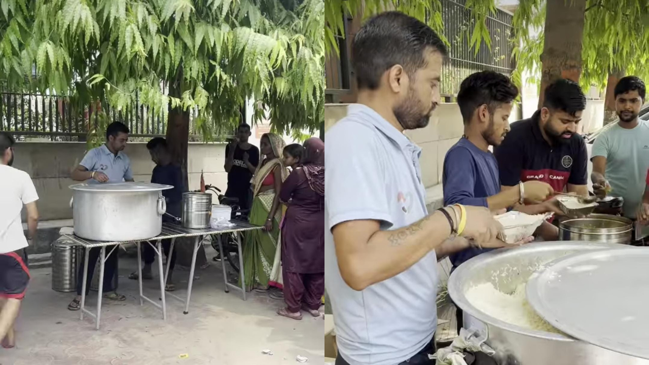 food at just rs 5! man feeds over 700 needy people outside noida hospital daily