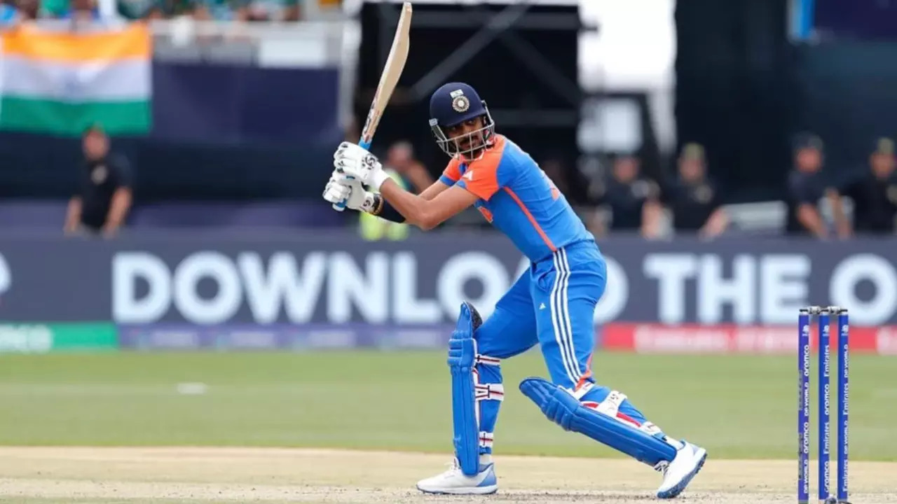 Axar Patel in action during T20 World Cup 2024